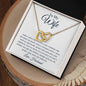 TO MY WIFE | INTERLOCKING HEARTS NECKLACE | I WILL LOVE YOU FOREVER