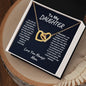 TO MY DAUGHTER | INTERLOCKING HEARTS NECKLACE | REMEMBER I AM ALWAYS IN YOUR CONER