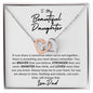TO MY BEAUTIFUL DAUGHTER | INTERLOCKING NECKLACE | YOU ARE BRAVER