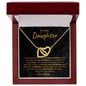 TO MY DAUGHTER | INTERLOCKING HEARTS NECKLACE| FIND STRENGTH
