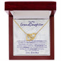TO MY GRANDDAUGHTER | INTERLOCKING HEARTS NECKLACE | I WILL LOVE YOU FOREVER