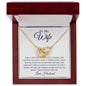 TO MY WIFE | INTERLOCKING HEARTS NECKLACE | I WILL LOVE YOU FOREVER