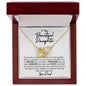 TO MY BEAUTIFUL DAUGHTER | INTERLOCKING NECKLACE | YOU ARE BRAVER