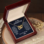 TO MY DAUGHTER | INTERLOCKING HEARTS NECKLACE | REMEMBER I AM ALWAYS IN YOUR CONER