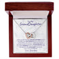 TO MY GRANDDAUGHTER | INTERLOCKING HEARTS NECKLACE | I WILL LOVE YOU FOREVER