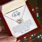 TO MY WIFE | INTERLOCKING HEARTS NECKLACE | I WILL LOVE YOU FOREVER