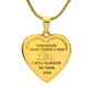 TO MY DAUGHTER | ENGRAVED HEART NECKLACE | I WILL ALWAYS BE YOUR DAD
