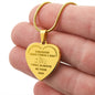 TO MY DAUGHTER | ENGRAVED HEART NECKLACE | I WILL ALWAYS BE YOUR DAD