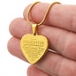 TO MY DAUGHTER | ENGRAVED HEART NECKLACE | DAD LOVES YOU