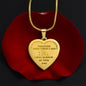 TO MY DAUGHTER | ENGRAVED HEART NECKLACE | I WILL ALWAYS BE YOUR DAD