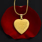 TO MY DAUGHTER | ENGRAVED HEART NECKLACE | DAD LOVES YOU