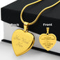 TO MY DAUGHTER | ENGRAVED HEART NECKLACE | I WILL ALWAYS BE YOUR DAD