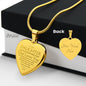 TO MY DAUGHTER | ENGRAVED HEART NECKLACE | DAD LOVES YOU