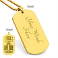 ENGRAVED DOG TAG NECKLACE | RIDE OR DIE
