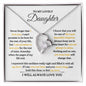 TO MY LOVELY DAUGHTER | FOREVER LOVE NECKLACE | NEVER FORGET I LOVE YOU