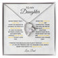 TO MY DAUGHTER|FOREVER LOVE NECKLACE| NEVER FORGET