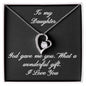 TO MY DAUGHTER | FOREVER LOVE NECKLACE | GOD GAVE ME YOU