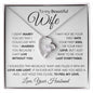 TO MY BEAUTIFUL WIFE | FOREVER LOVE NECKLACE | I CANT LIVE WITHOUT YOU