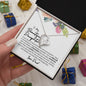 TO MY BEAUTIFUL DAUGHTER | FOREVER LOVE NECKLACE | ALWAYS KEEP ME IN YOUR HEART