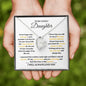 TO MY LOVELY DAUGHTER | FOREVER LOVE NECKLACE | NEVER FORGET I LOVE YOU