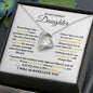TO MY LOVELY DAUGHTER | FOREVER LOVE NECKLACE | NEVER FORGET I LOVE YOU
