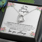 TO MY BONUS DAUGHTER | FOREVER LOVE NECKLACE | ITS AN HONOR