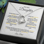 TO MY DAUGHTER|FOREVER LOVE NECKLACE| NEVER FORGET