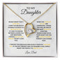 TO MY DAUGHTER|FOREVER LOVE NECKLACE| NEVER FORGET