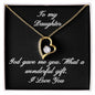 TO MY DAUGHTER | FOREVER LOVE NECKLACE | GOD GAVE ME YOU