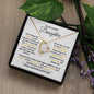 TO MY LOVELY DAUGHTER | FOREVER LOVE NECKLACE | NEVER FORGET I LOVE YOU