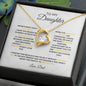 TO MY DAUGHTER|FOREVER LOVE NECKLACE| NEVER FORGET