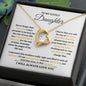 TO MY LOVELY DAUGHTER | FOREVER LOVE NECKLACE | NEVER FORGET I LOVE YOU