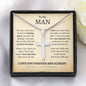 TO MY MAN | STAINLESS STEEL CROSS NECKLACE | I LOVE YOU MORE