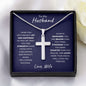 TO MY HUSBAND | STAINLESS STEEL CROSS NECKLACE | I WISH YOU NOTHING BUT JOY