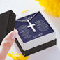 TO MY HUSBAND | STAINLESS STEEL CROSS NECKLACE | I WISH YOU NOTHING BUT JOY