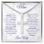 TO MY MAN | STAINLESS STEEL CROS NECKLACE | YOU GIVE ME FEELINGS I CANT PUT IN WORDS