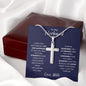 TO MY HUSBAND | STAINLESS STEEL CROSS NECKLACE | I WISH YOU NOTHING BUT JOY