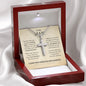 TO MY MAN | STAINLESS STEEL CROSS NECKLACE | I LOVE YOU MORE