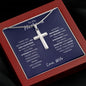 TO MY HUSBAND | STAINLESS STEEL CROSS NECKLACE | I WISH YOU NOTHING BUT JOY