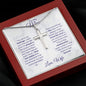 TO MY MAN | STAINLESS STEEL CROS NECKLACE | YOU GIVE ME FEELINGS I CANT PUT IN WORDS
