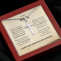 TO MY MAN | STAINLESS STEEL CROSS NECKLACE | I LOVE YOU MORE