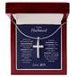 TO MY HUSBAND | STAINLESS STEEL CROSS NECKLACE | I WISH YOU NOTHING BUT JOY