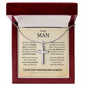 TO MY MAN | STAINLESS STEEL CROSS NECKLACE | I LOVE YOU MORE