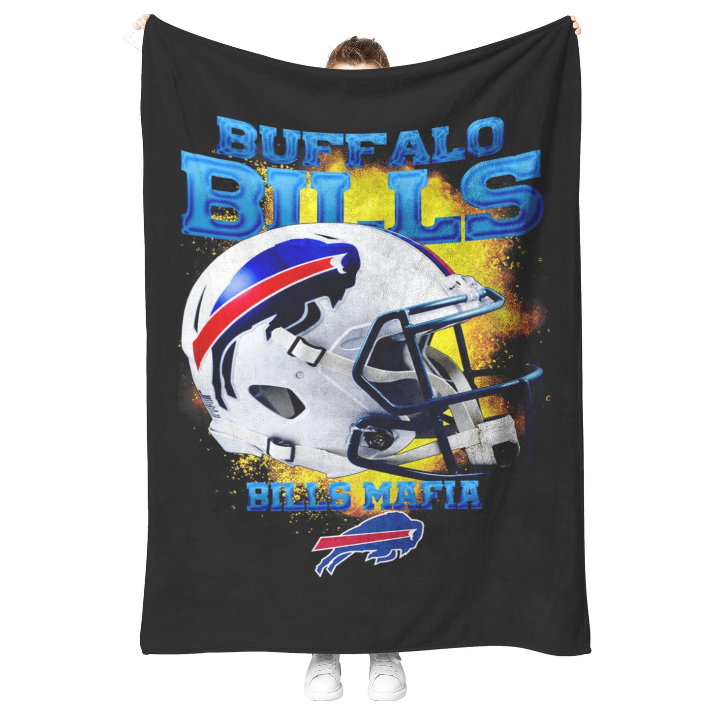 Buffalo Bills Mafia Mink Touch ultra soft Plush Fleece Blanket Football Fan Gift_50_60
