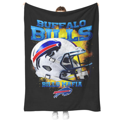 Buffalo Bills Mafia Mink Touch ultra soft Plush Fleece Blanket Football Fan Gift_50_60