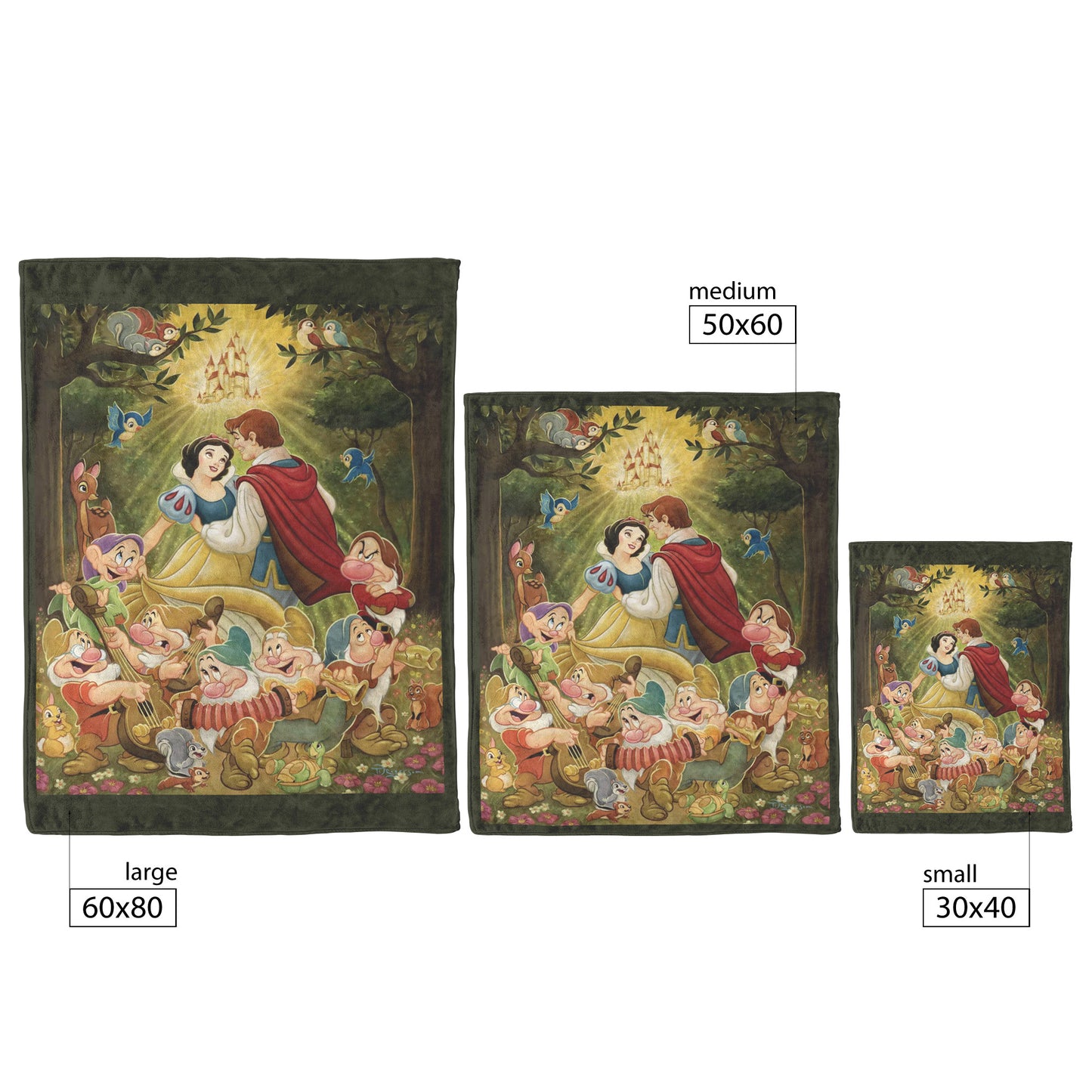 DISENY SNOWHITE AND THE SEVEN DWARFS 50 x 60