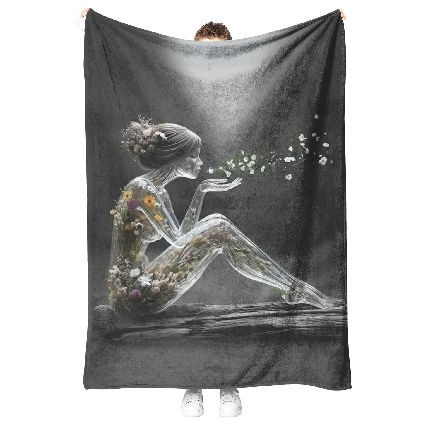 Fairies and Fantasy Blanket Velveteen Soft touch Plush Fleece Blanket Home Decor