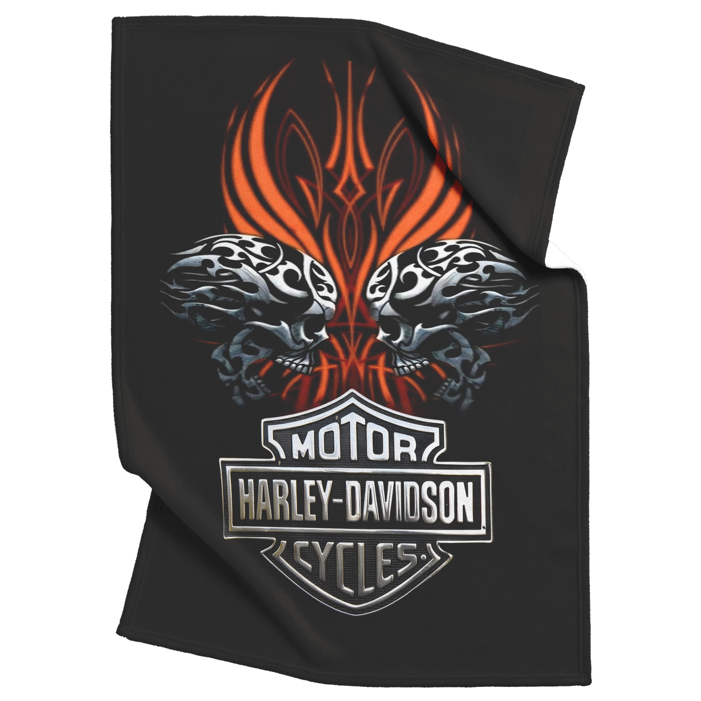 Flaming_Tribal_Skull_Harley_Davidson_Bla_V_Blanket_Top_Bottom_Folds_Mockup.png_15420900