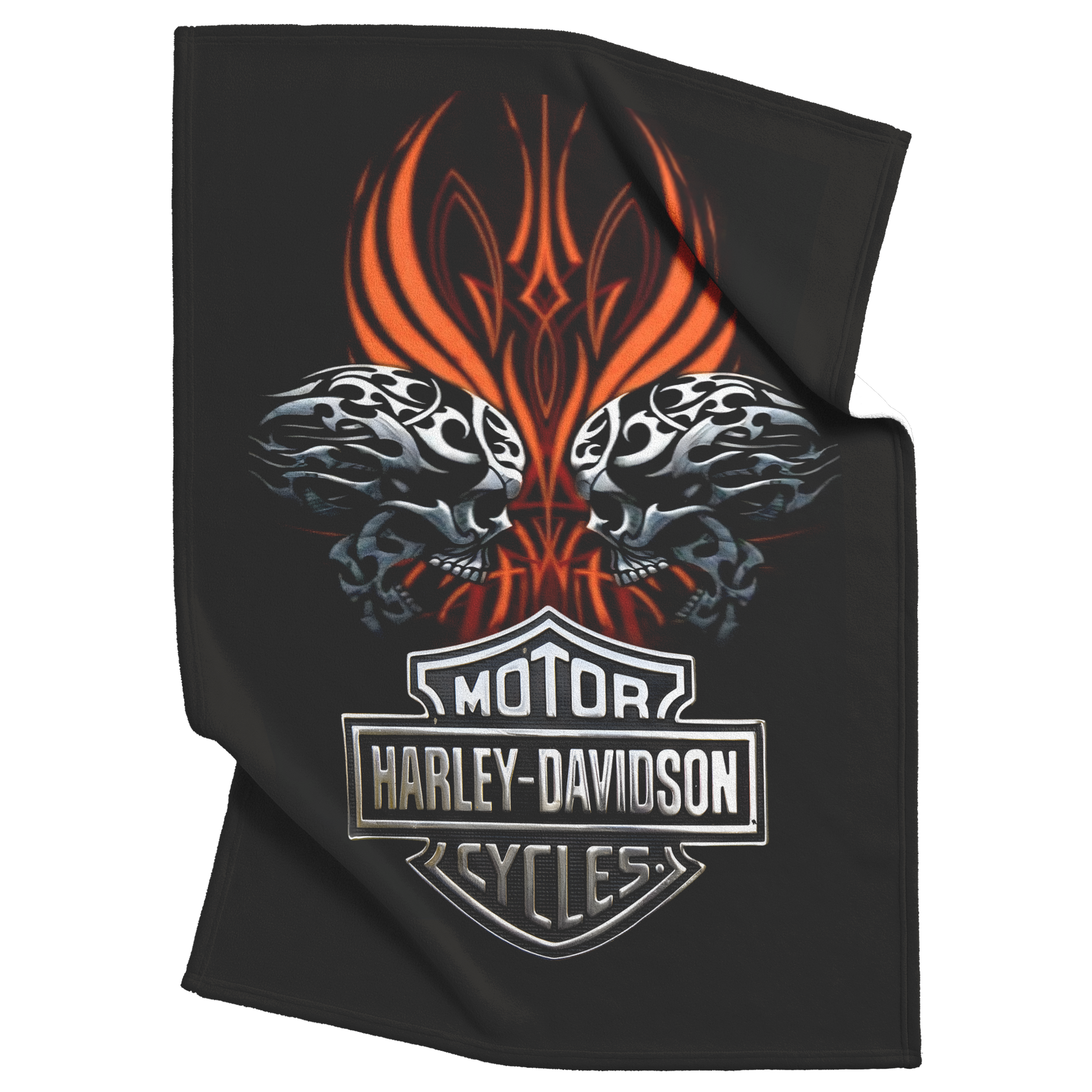 Flaming_Tribal_Skull_Harley_Davidson_Bla_V_Blanket_Top_Bottom_Folds_Mockup.png_15420900