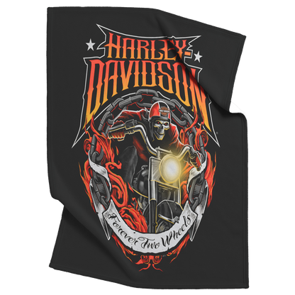 Forever_Two_Wheels_Harley_Davidson_Blank_V_Blanket_Top_Bottom_Folds_Mockup.png